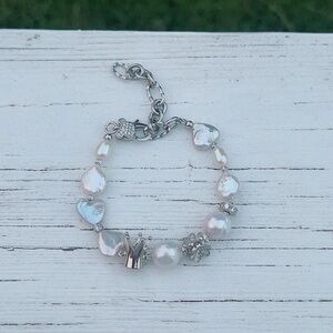 B45 Handmade Freshwater Baroque Pearl Bracelet